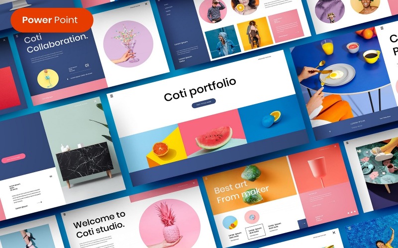 Coti – Бізнес шаблон PowerPoint