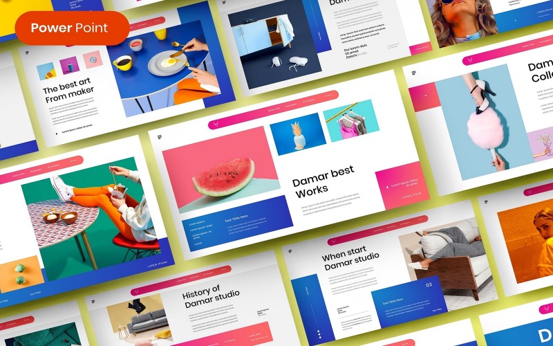 Damar – Бізнес шаблон PowerPoint