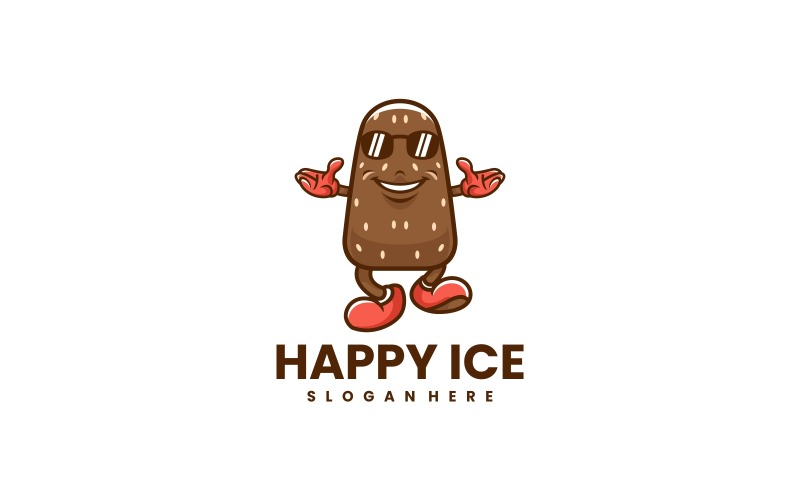 Ice Cream Cartoon Logo Design