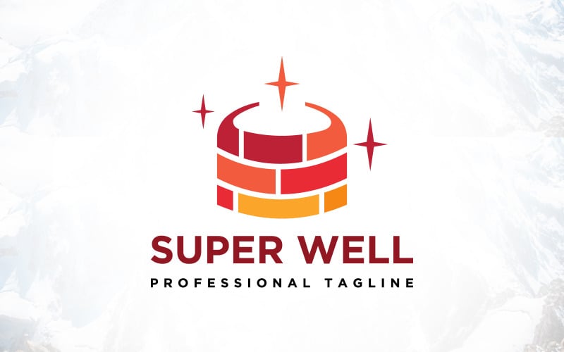 Twórczy projekt spa Super Well Logo