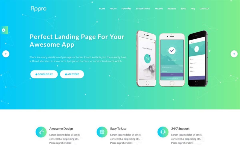 Appro - App-bestemmingspagina WordPress-thema