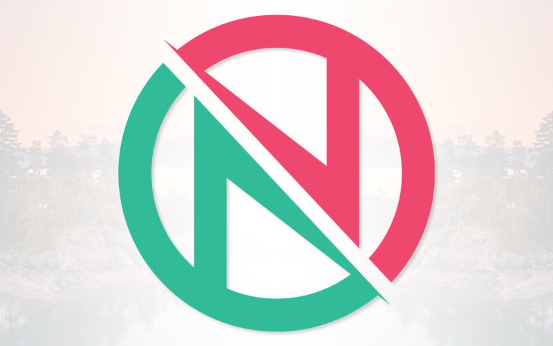 Diseño de logotipo de letra N minimalista moderno
