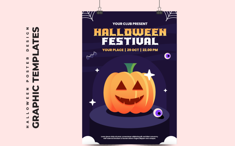 Ensemble de modèles de conception d'Halloween V32