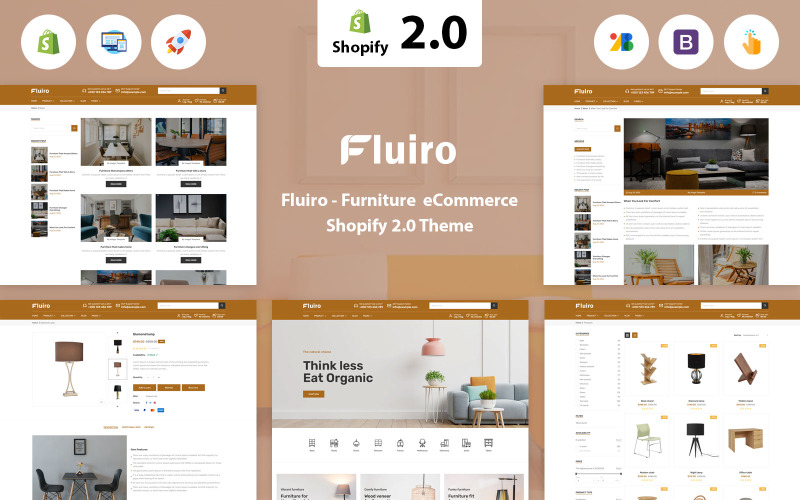 Fluiro - Möbler Shopify 2.0-tema