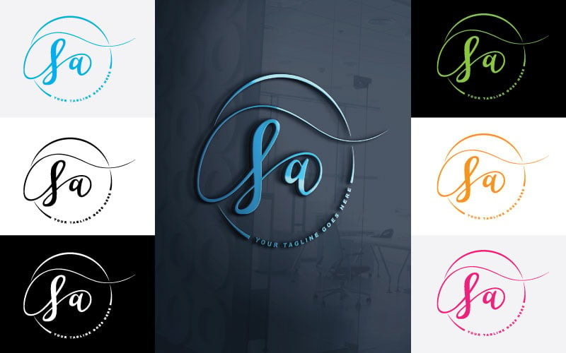 Fotografia SA Logo Design per il tuo studio - Identità del marchio