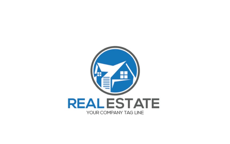 Modern Minimal Real Estate Logo Template - TemplateMonster