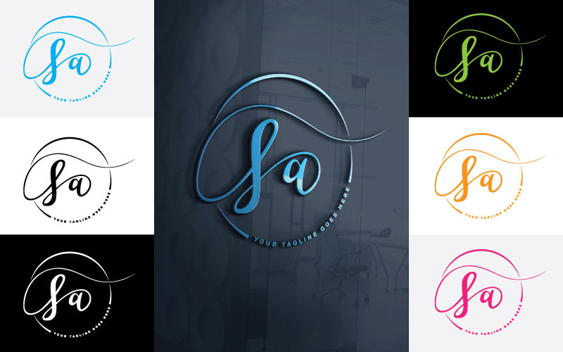 Photography SA Logo-ontwerp voor uw studio - merkidentiteit