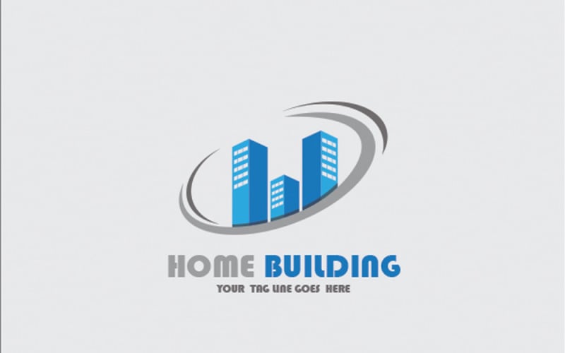 Plantilla de logotipo de construcción de viviendas