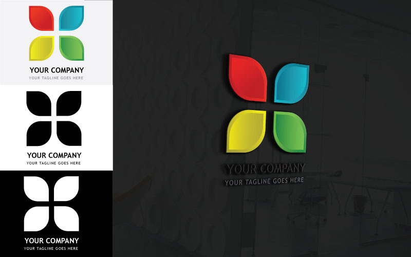 Профессиональное окно Дизайн логотипа компании-Ваш бренд