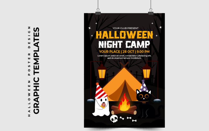 Halloween-ontwerpsjablonen instellen V38