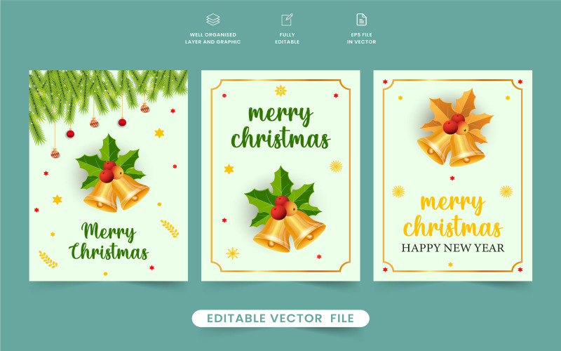 Kerst wenskaart ontwerp vector