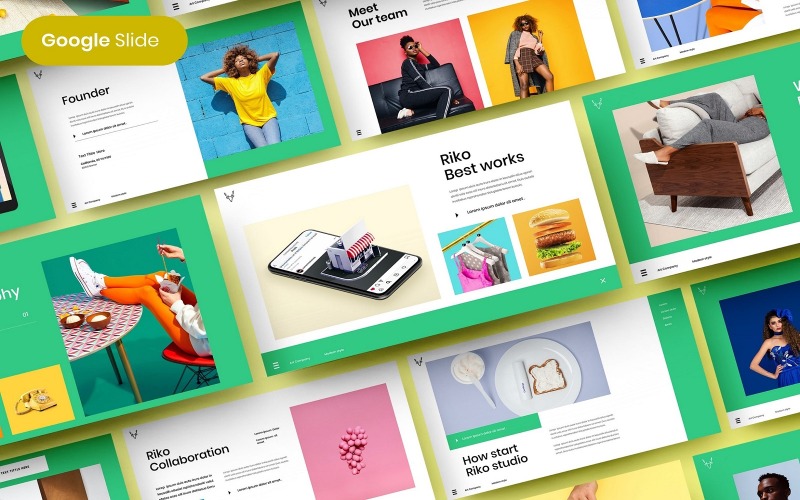 Riko - Modello di diapositiva di Google aziendale