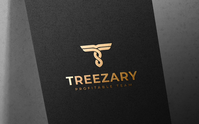 Kreatywny szablon logo litery T