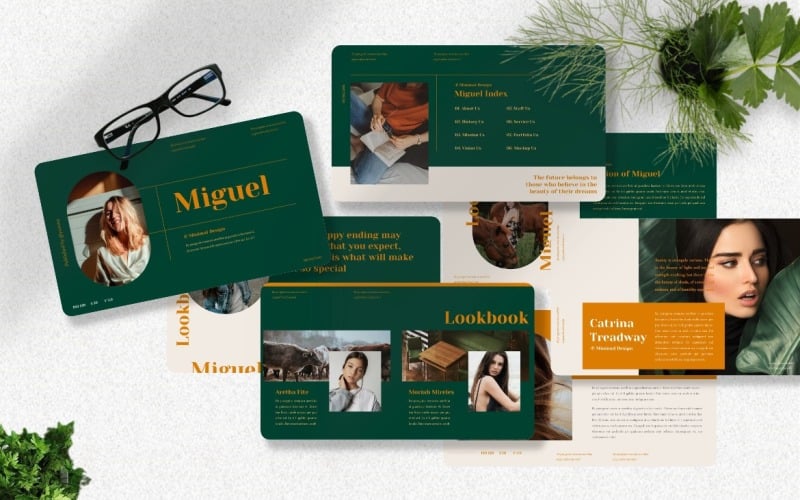 Miguel - Minimale PowerPoint-sjabloon