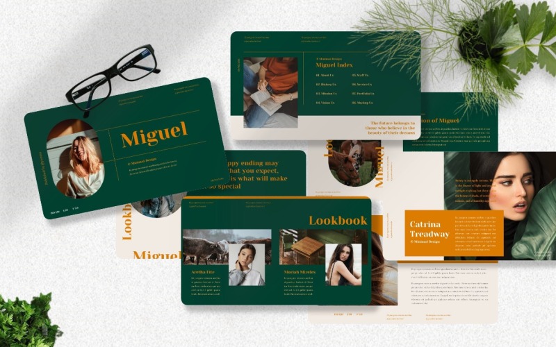 Miguel - Modello PowerPoint minimo