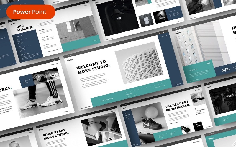 Moke – Modèle PowerPoint d'affaires