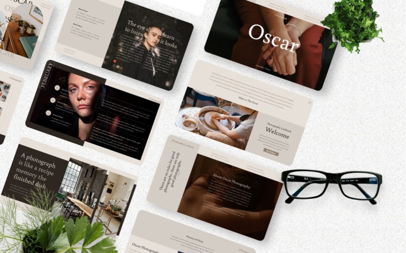 Oscar - Plantilla de Googleslide de Fotografía