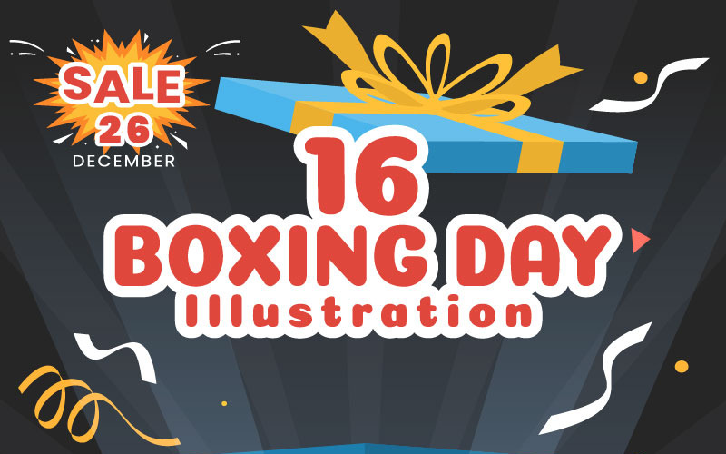 16 Boxing Day Prodej Ilustrace