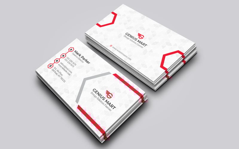 Corporate Business Card Template 140 TemplateMonster