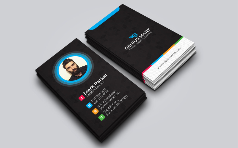 Corporate Business Card Template 139 - TemplateMonster