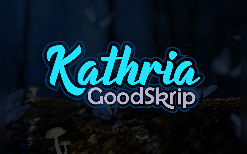 Kathria - Script Kézzel írt betűtípus