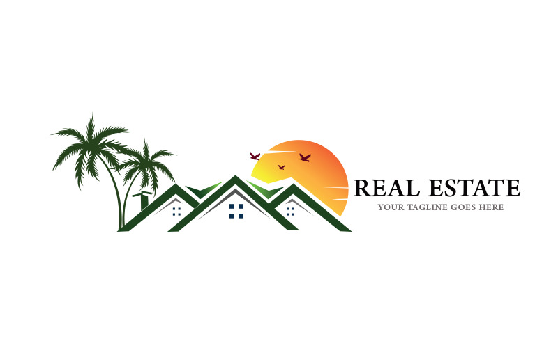 Шаблон логотипу бізнес нерухомості