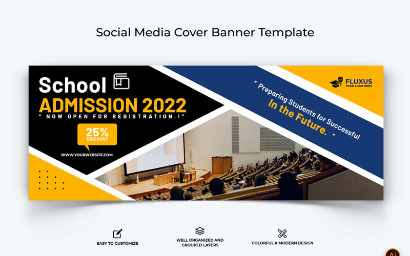 School toelating Facebook Cover Banner ontwerp-12