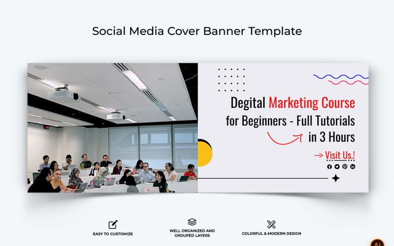 Social Media Workshop Facebook Cover Banner Design-06