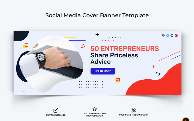 Startups Business Facebook Cover Banner Design-16