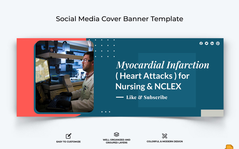 Medical and Hospital Facebook Cover Banner Design-008