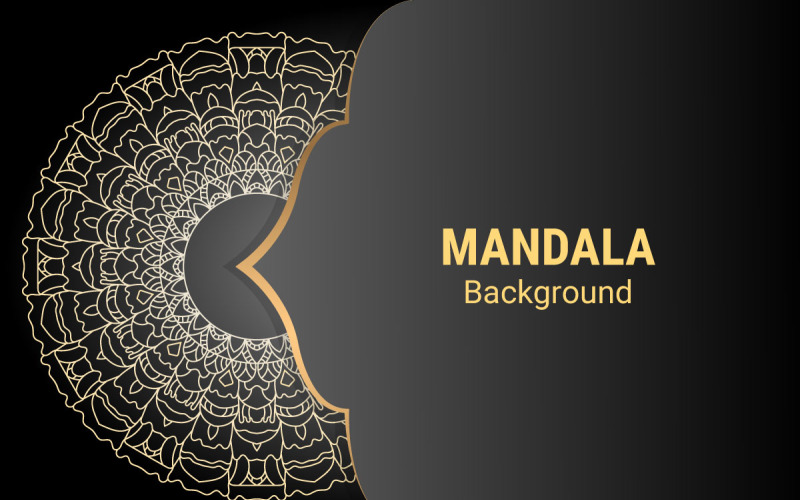 Modelo de fundo de mandala decorativa de luxo criativo
