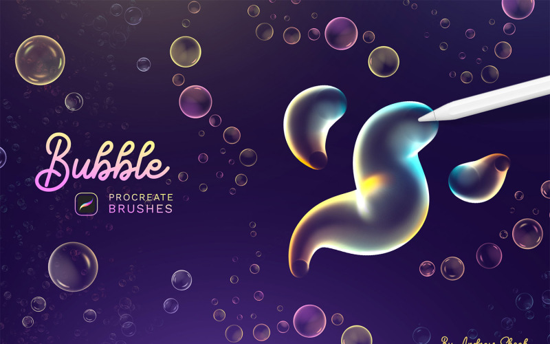 Pincéis Bubbles Procreate