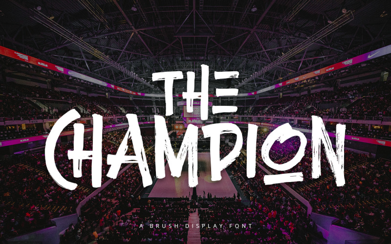 Champion - Lettertype voor penseelweergave