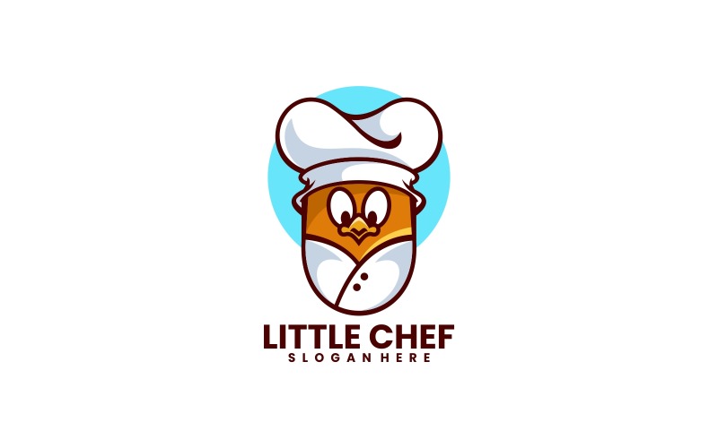 Little Chef Cartoon Logo Design