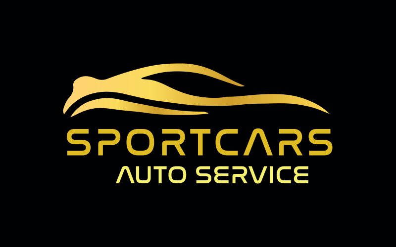 Služba Auto Car Logo