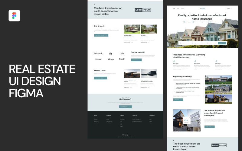 Vastgoed UI-ontwerp Figma