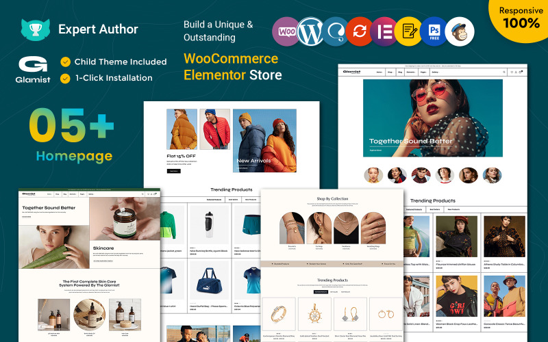 Glamist - Tema WordPress WooCommerce multiuso