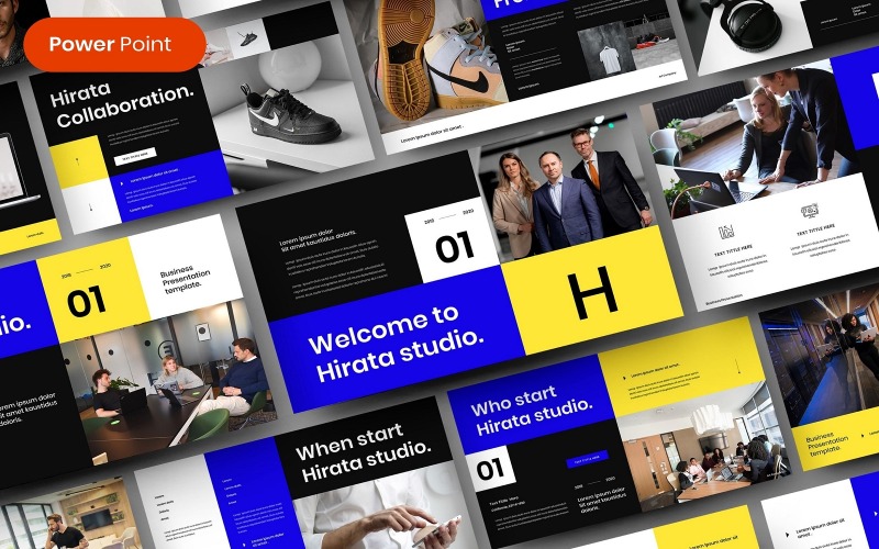 Hirata – Modello di PowerPoint per le imprese