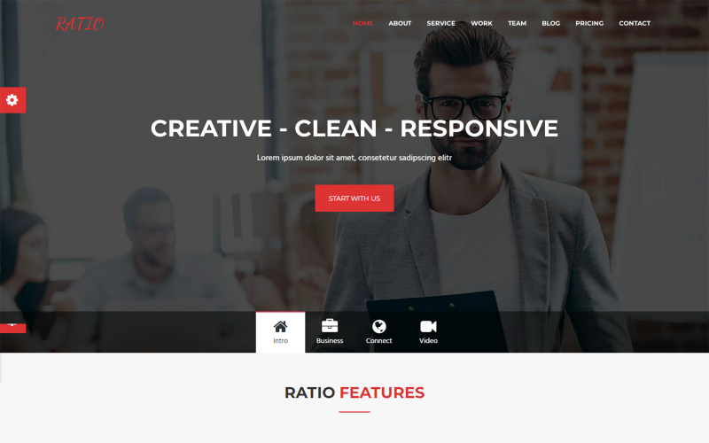 Šablona webu Ratio Digital Business Agency