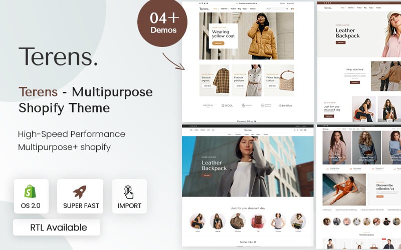 Terens - Tema Shopify Multiuso Minimal Clean 2.0