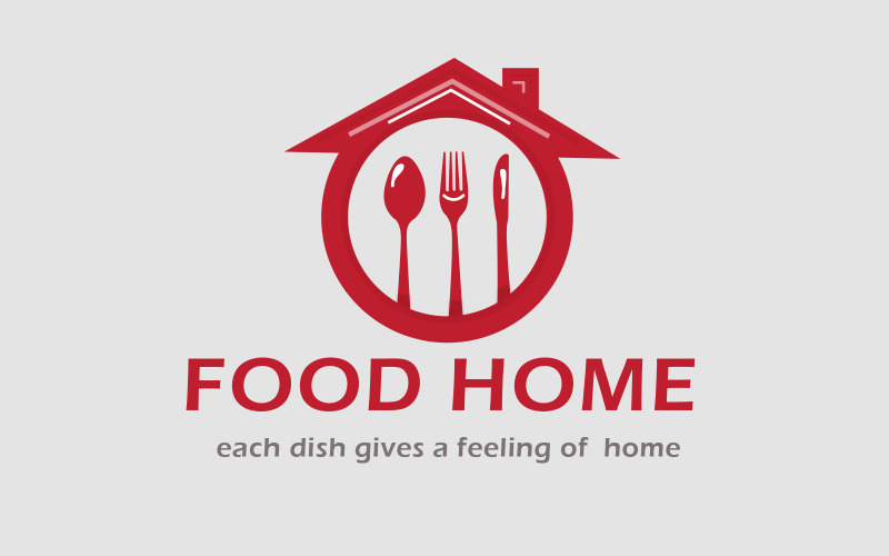 Obchodní Jídlo Domácí Kuchyně Logo