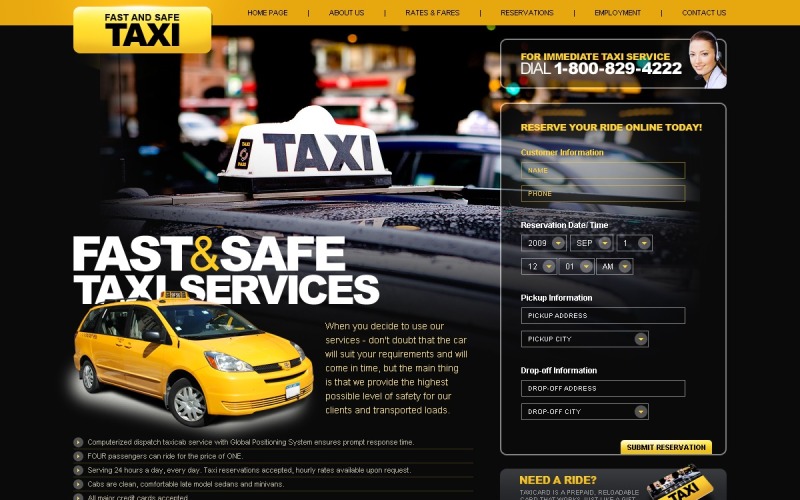 Taxi Flash Template
