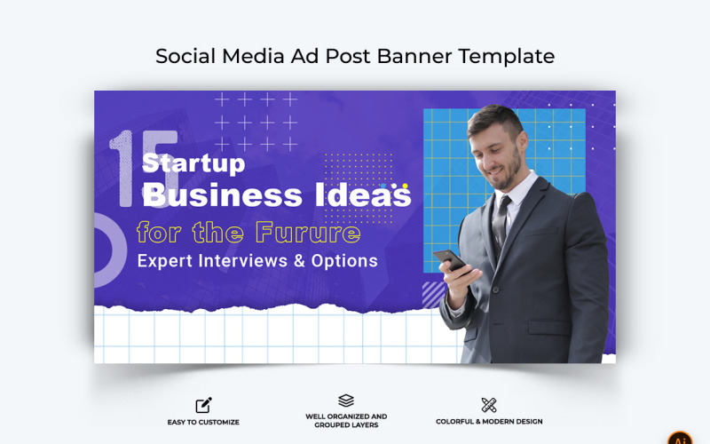 Diseño de banner publicitario de Facebook para servicios comerciales-14