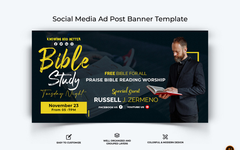 Kyrkans tal Facebook-annonsbannerdesign-14