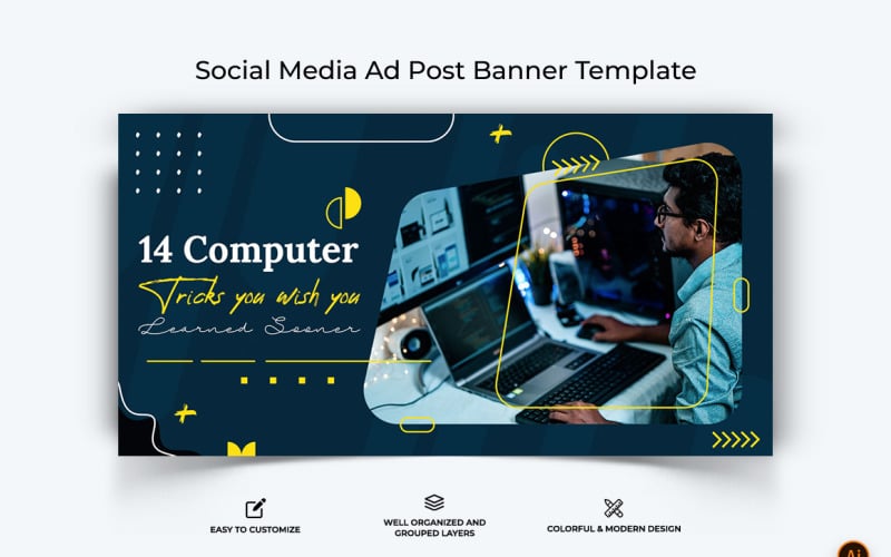 Astuces informatiques et piratage Facebook Ad Banner Design-02
