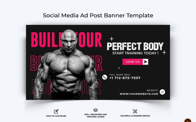 Progettazione di banner pubblicitari su Facebook per palestra e fitness-30