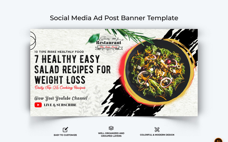 Design de banner de anúncio do Facebook de alimentos e restaurantes-31