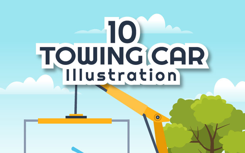 10 Ilustração de Carro de Reboque Automático