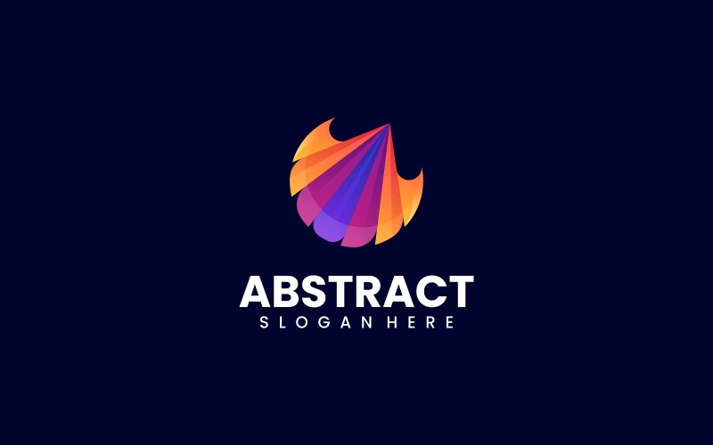 Logo colorato sfumato astratto 2