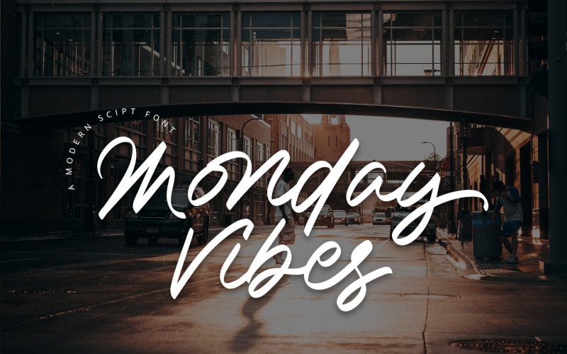 Monday Vibes - сучасний скриптовий шрифт